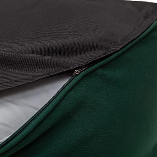 QILLOWAY Inflatable Outdoor Ottoman for Patio, Water Resistant Pouf Cube 16", Inflatable Foot Rest, Outdoor Footstool for Poolside, Garden,Camping, Mallard,Forest Green - Image 5