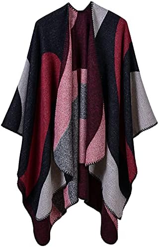 Immerguter Womens Shawl Wraps Sweater Poncho Cape for Winter by Immerguter
