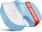 CushZone Memory Foam Seat Cushion for Office Chair & Car, Light Blue by CushZone