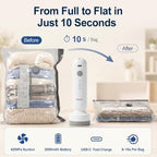 Travel Vacuum Storage Bags, Airtight Space Saver with Pump,18 Combo - Image 4
