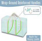 VENO 10 Pack Heavy Duty Moving Bags, Extra Large Storage Bags with Reinforced Handles & Strong Zippers, Foldable & Reusable Moving Box Alternative for Clothes & Dorm Storage - Image 2