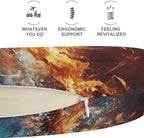 U Shape Travel Pillow Football in Fire and Water Portable Neck Pillows Memory Foam Head and Neck Support Headrest Pillow for Airplane Sleeping - Image 5