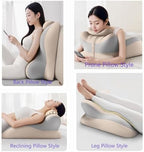 Adjustable Intimacy & Pregnancy Support Pillow - Ergonomic Foam Wedge Cushion for Back Pain, Sitting, Lying, Multi-Position with Removable Washable Cover (Light Gray) - Image 4