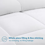 EASELAND Oversized King Down Alternative Comforter, White, 98x116 - Image 3