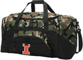 Large University of Illinois Camo Duffel Bag by BroadBayPersonalizedGifts