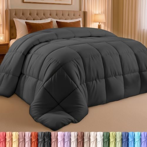 Utopia Bedding Oversize Queen Comforter, Duvet Insert, Grey, 98 x 98 Inches by UTOPIABEDDING