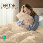 Utopia Bedding Comforter King Size, Duvet Insert, Beige, 90 x 102 Inches - Image 4