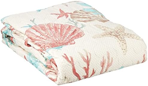 Madison Park Cotton Oversized Coastal Premium Soft Coral 50x70 Throw, 1pc by MADISONPARK