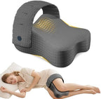 Knee Pillow for Side Sleepers, Leg Pillow for Side Sleeping, Sciatica Pain Relief, Hip with Ergonomic Memory Foam – Large Grey Cushion for Thigh, Knee, Back & Leg Support by Unknown