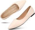 KUNWFNIX Women's Ballet Flats Foldable Classic Crown Rhinestone Slip On Bowknot PU Leather Faux Suede Pointed Toe Comfort Flat Casual Dress Shoes by KUNWFNIX