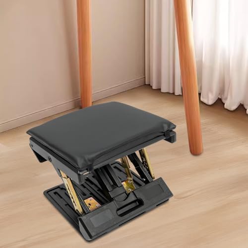 Adjustable Foot Rest, Ergonomic Under Desk Stool, 4 Height Angle PU Cushion - Image 5