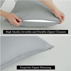 100% Egyptian Cotton King Size Pillow Protectors with Zipper Set of 4 - Image 4