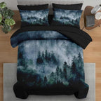 Pamnest Twin Comforter Set with Sheets, 5 Pieces Forest Nature Bedding by PAMNEST