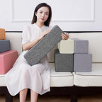 2 Pack Couch Arm Rest Pillow, 6''x6''x20'' Linen Cover, High Density Foam Armrest Cushion, Removable & Washable Elbow Support for Sofa, Bed, and Armchair (Dark Grey) - Image 4