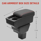 YJYWZH Armrest Box for Nissan Versa Almera Accessories, Red Thread - Image 5