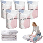 2026 New No-Pump Vacuum Storage Bags, Upgrade Large Storage Compression Bags No-Pump 3D Vacuum Storage Bags, Cube Compression Space Saver Bags for Clothes Blankets Comforters, 31.5 * 39.4in-5pcs by FWZWOZO