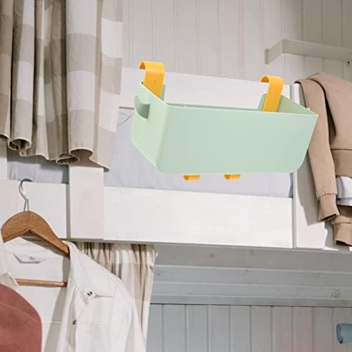 Light Green Bedside Hanging Storage Basket with Multi-pockets - Image 5