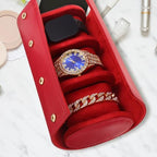 Cabilock Leather Watch Travel Case Individual Compartments and Full Cover - Image 4
