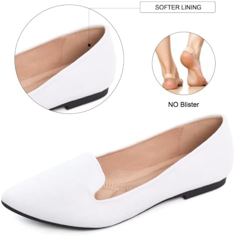 SAILING LU Women's Pointy Toe Ballets Flats PU Leather - Image 4