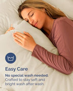 Queen Pillow Cases - 6 Pack Soft Pillowcase Covers - 20" x 30" (Off White) - Image 6