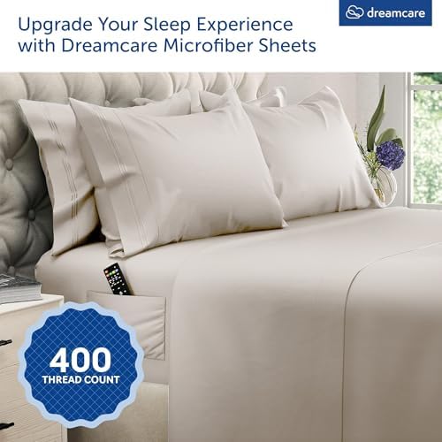 DREAMCARE King Size Sheets Set - 6 pcs Breathable Cooling Sheets King Size - Image 2