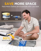 Travel Vacuum Storage Bags with Cordless Pump, 18-Combo Set - Image 2