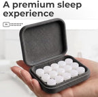 Peace&Quiet PQ Signature Soft Touch Case Wax Ear Plugs for Sleep - Moldable Silicone Ear Plugs for Sleeping, Swimming & Noise Protection - Sound Blocking (15 Pillows) - Image 2
