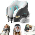Desk Pillow for Napping, Neck Pillow for Office Chair Headrest, Neck Support Pillows for Desk Sleeping, Inflatable Neck Pillow for Work/Travel/Airplane, Face Down Pillow, Adjustable Height (Grey) by Unknown