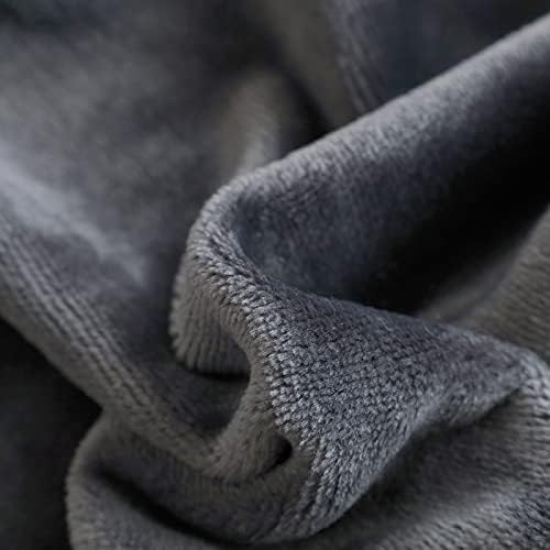 SOCHOW Flannel Fleece Blanket King Size, All Season Lightweight Super Soft Cozy Blanket for Bed or Couch, Grey(90inch X108'') - Image 3