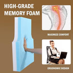 HOMBYS Sherpa Fleece Lumbar Support Pillow with Headrest for Recliner,Memory Foam Recliner Chair Cushion for Back Pain,Big High Back Support for Recliner with Chair Headrest for Elderly (Grey) - Image 5
