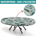 Table Pad Protector, Plaid Pattern Printed on Fitted Tablecloths, for Business & Events Birthday Parties, Fits for 42" x 60" Oval Tables - Image 2