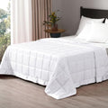 downluxe Down Alternative Blanket for Bed, Glass Beads, Queen, White by Downluxe