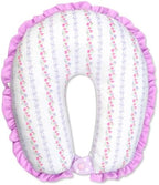 iscream Silky Fleece 12" Neck Support Pillow for Comfort and Travel - Forever Floral - Image 2