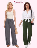 Showitty Wide Leg Pants for Women with Pockets, High Waist Yoga Lounge - Image 4