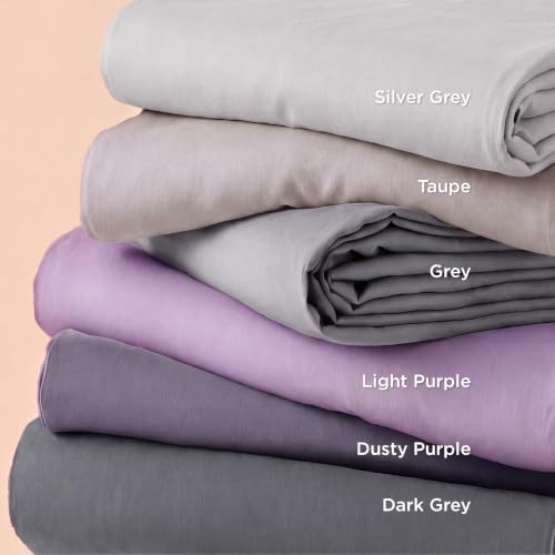 Bedsure Oversized King Duvet Cover, Soft Double Brushed Bedding Set, Grey - Image 6