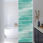 Window Privacy Film Frosted, Green Ombre Reusable Static Cling Window Tints, Modern Minimalist Abstract Gradient Art Heat Control Windows Films for Offices, Balcony, 29.5 x 118 Inches - Image 3