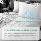 Cooling Eucalyptus Tencel Pillowcase 2 Pack King Natural White - Image 3