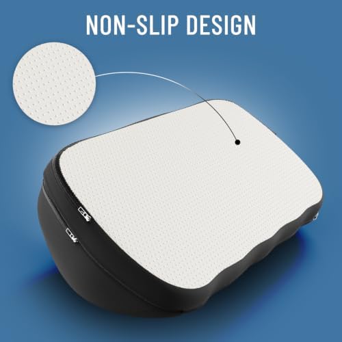 Everlasting Comfort Adjustable Cloud Foot Rest for Under Desk at Work with Pressure Point Nodes - Comfortable Memory Foam Office Foot Stool & Desk Pillow, Gaming & Home Accessories - Image 7
