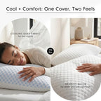 Nestl Cooling Memory Foam Pillow, King, 2-Pack - Image 6