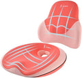 FLORICH Seat Cushion Lumbar Support Pillow for Office Chair, Car Lower Back Support, Ergonomic Desk Chair Pillow for Butt and Back Support of Memory Foam Seat Pad(Dark Pink) by FLORICH