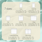 Twin Size Sheets Set, Cooling & Soft Deep Pocket Bed Sheets, 3PC - Image 4