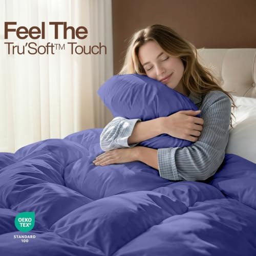 Utopia Bedding Comforter King Size, Duvet Insert, Slate Blue, 90 x 102 in - Image 4
