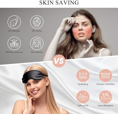 Ture 100% Mulberry Silk Pillowcase 22 Momme (SGS Certified) with Free Silk Eye Mask - Luxury Gift-Ready Folded Packaging, Cooling Pillow Cover for Hair & Skin Care (White, Standard (1 Pack)) - Image 4