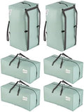 VENO 6 Pack Heavy Duty Moving Bags with Backpack Straps, Zippers & Handles, Extra Large Packing Bags for College Dorm Essentials, Moving Supplies Alternative to Cardboard Moving Boxes by Veno