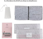 DISANGNI 100% Natural Mulberry Silk Pillow case for Hair and Skin with Hidden Zipper 22 Momme Both Sides Real Silk Pillow Case (2pc Queen Size 20" x30", Pink) - Image 3
