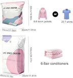 No Pump Vacuum Storage Bags, Large Size Storage Solution, Reusable Space Saver Sealer Bags, deal for Seasonal Gear and Luggage (10, Small) - Image 2