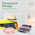Seal Fresh 3 Gallon Large Plastic Storage Bags - 16 x 18 Inch (60 Count) - Reusable Write-On XXL Extra Large Big Oversized Clear Jumbo Zip Top Bags with Sealable Zipper for Clothes, Travel, Moving - Image 7