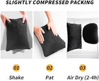Kwak's Car Headrest Pillow & Lumbar Set, 2-Level Adjustable Neck Support - Image 6