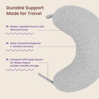 Boppy Anywhere Travel Nursing Pillow, Compact Breastfeeding Support Pillow - Image 4