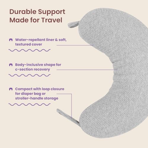 Boppy Anywhere Travel Nursing Pillow, Compact Breastfeeding Support Pillow - Image 4